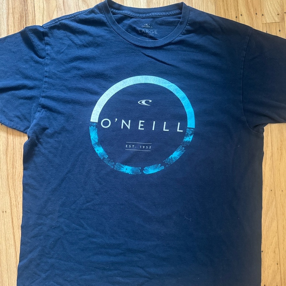 O'Neill Men's Dark Blue Circle Graphic Tee size L